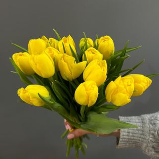 15 tulipanes amarillos