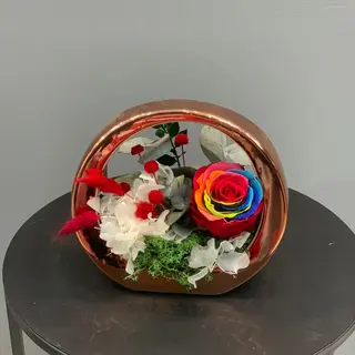 Centro con rosa 