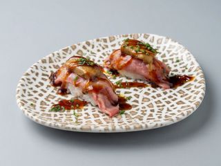 Niguiris solomillo con foie