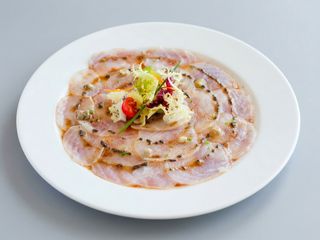 Carpaccio de bacalao
