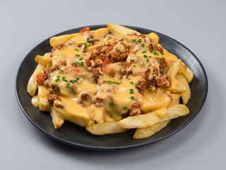 Papas jamón y queso