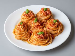 Espagueti Tomate y Queso Ricotta