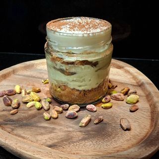 Tiramisú de pistacho