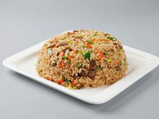 Arroz frito con ternera