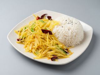 Kafán de tiras de patata