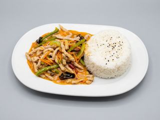 Kafán de cerdo en tiras estilo Yuxiang