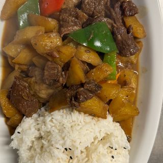 Kafán de ternera con patatas 