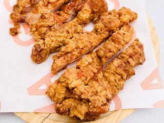 Tiras de Muslos de Pollo crujiente