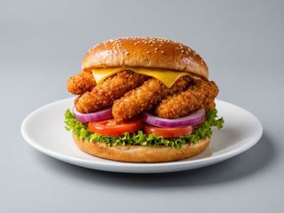 Burger chicken fingers