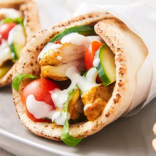 Shawarma de carne de kebab de ternera 