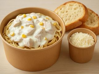 Salsa Cremosa de Pollo y Maíz