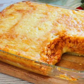 PASTEL DE PATATAS RELLENO DE POLLO