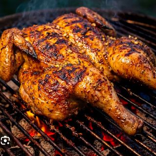 pollo entero + patatas
