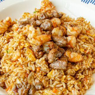  Arroz Salteado Con Ternera Y Gambas