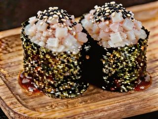 Gunkan De Dorada Con Salsa Teriyaki(2U)