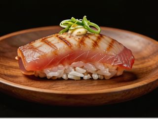 Nigiri De Atún Flameado Con Salsa Spicy Mayo Y Teriyaki (2U)