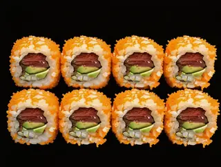California De Atún Con Aguacate Y Masago (8U)