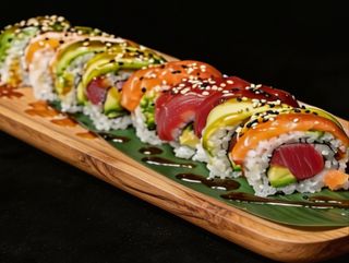Uramaki Rainbow Roll Atún (8U)