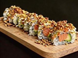 Uramaki Crunchy De Salmón (8U)