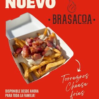 Torreznos cheese fries