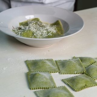 Pasta Rellena Casera de espinaca