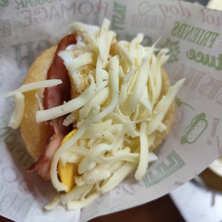 Arepa de bacón