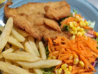 Pechuga de pollo empanada