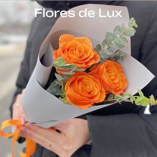 Rosas Naranjas (3 Uds.)