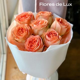 Media Docena Rosas Naranjas
