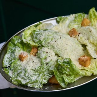 Romaine with caesar dressing