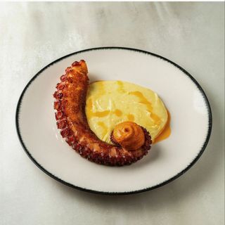 Pulpo,crema de patata
