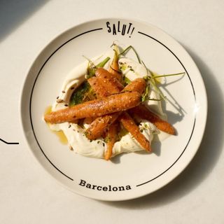 Zanahorias al horno con crema agria