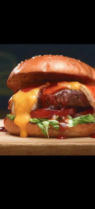 Menú Hamburguesa De Pescado Y Alitas De Pollo (5 Uds.)