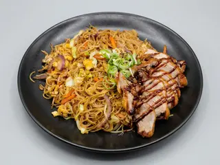 Fideos con pato