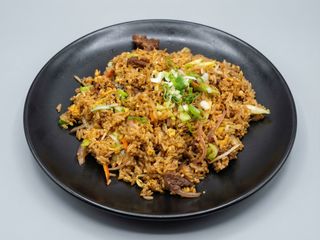 Arroz frito con terneras