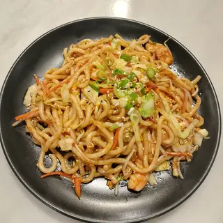 Udon con gambas