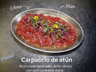 Carpaccio de atún