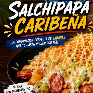 Salchipapa caribeña 2 personas