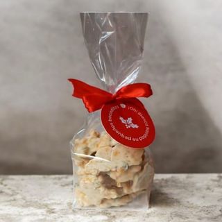 Roquitas de Chocolate Blanco y Pistacho