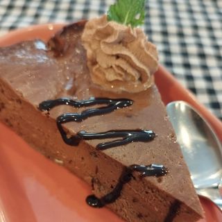 Tarta de queso y chocolate al horno