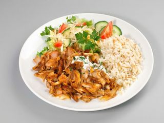 MENÚ Plato Kebab Con Arroz