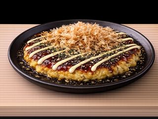 Okonomiyaki con Setas.