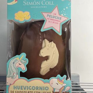 Huevo de chocolate de unicornio con regalo incluido