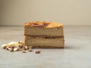 Pistacho y chocolate blanco pequeña