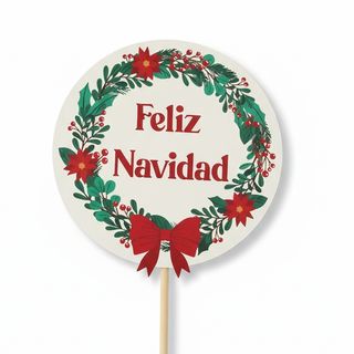 Cartel "Feliz navidad"