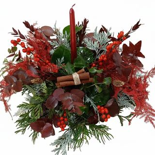 Centro navideño redondo