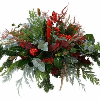 Centro navideño alargado