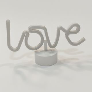 Cartel luminoso "love"