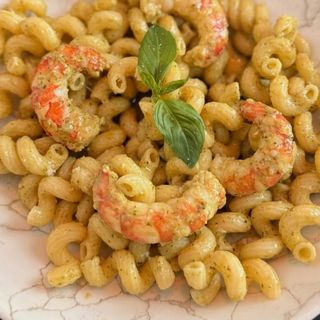 Tortiglioni verde mare