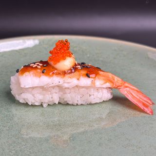 Nigiri Flambeado de Langostino (2 Uds)